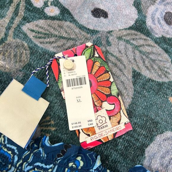 FARM Rio Blue Patterned Maxi Skirt - Picture 3 of 16